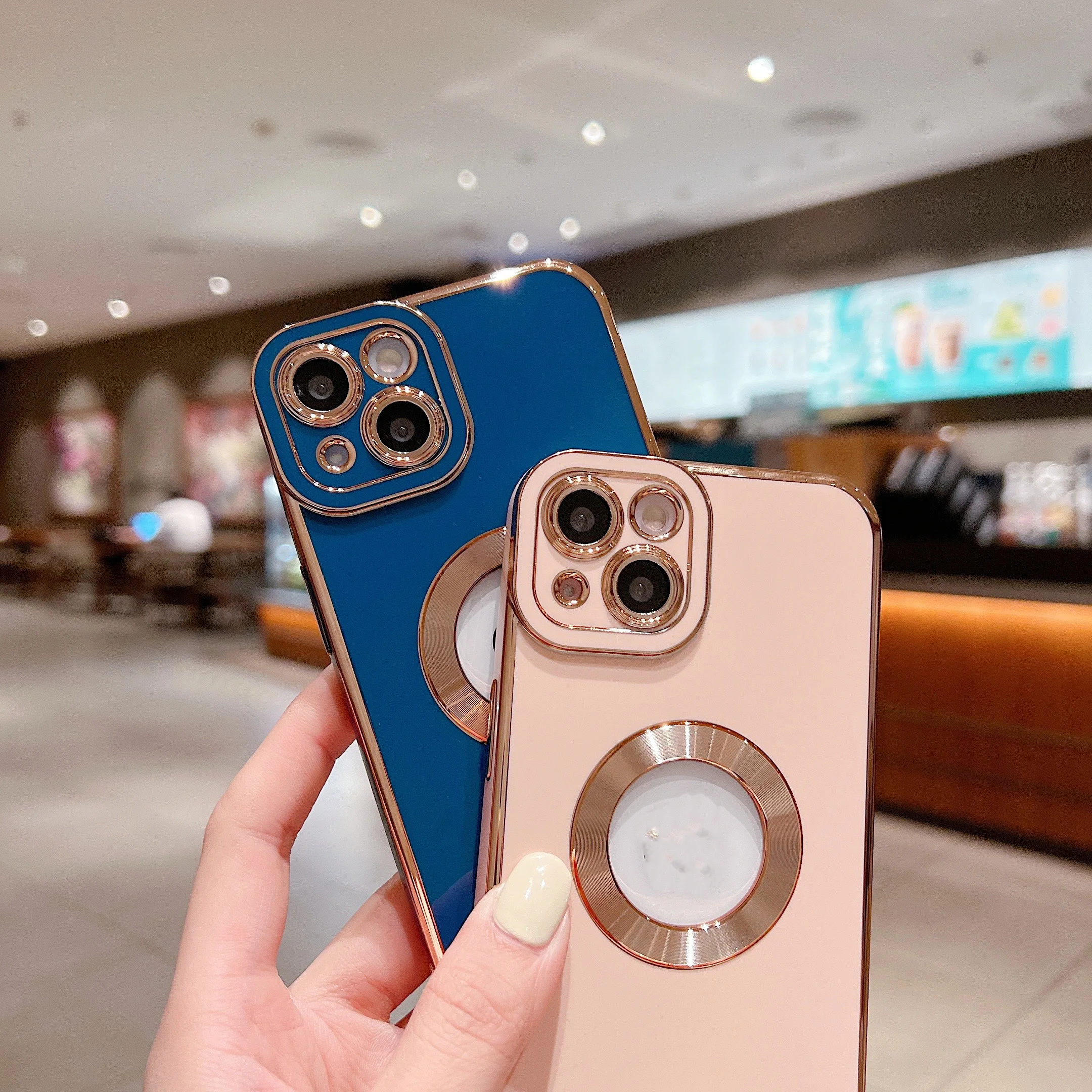 Designer Luxury Plating Phone Case Fashion Electroplate Soft Tpu Telephone Smartphone Cover For Iphone 11 12 13 14 Pro Max