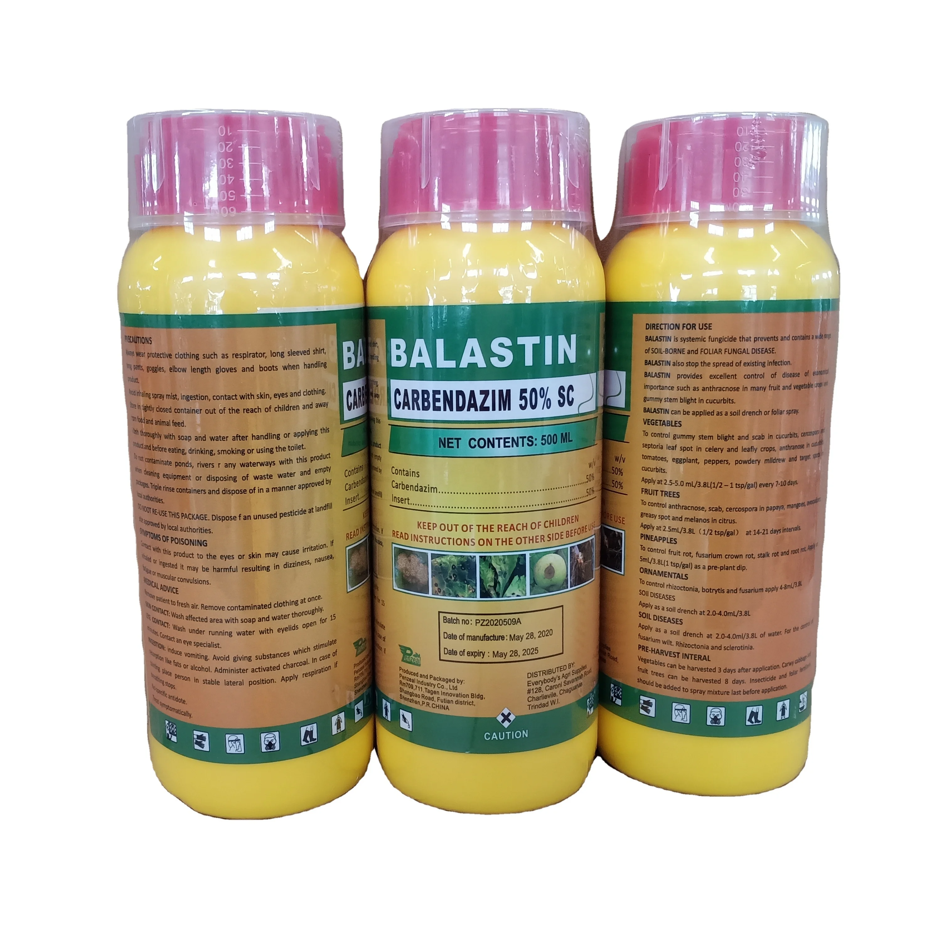 
63090-40-4 Carbendazim 50% SC, 500g/l SC HOT SALES FUNGICIDE 