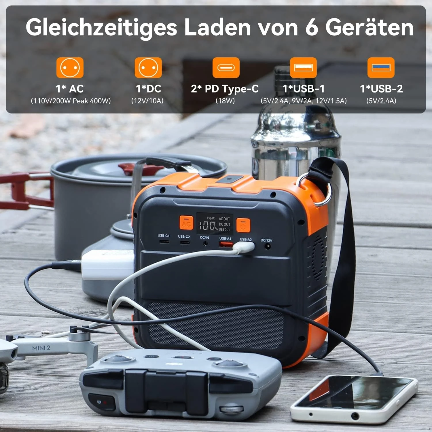 Free Shipping 230 Valt 120w 98wh Charging Rechargeable Power Bank Backup Portable Power Station for Outdoor Laptop