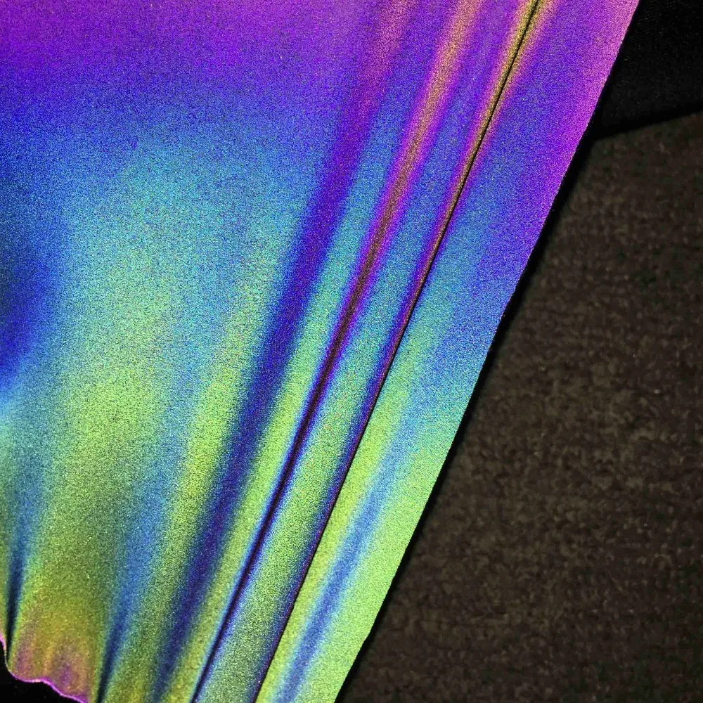 multicolor oil slick face rainbow fabric