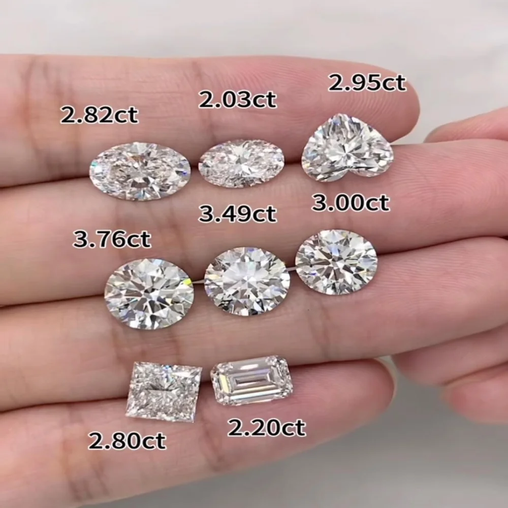 Лабораторное создание VVS VS1 0.5CT 0.8CT 1CT 1.5CT 2CT 3CT 4CT 5CT 6CT HPHT CVD синтетический IGI GIA Сертифицированный лабораторный Выращенный алмаз