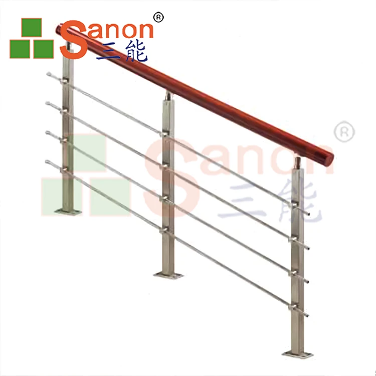 SANON Column Decorative 304 Stainless Steel Baluster For Interior Stair Railings Outdoor Ss Post