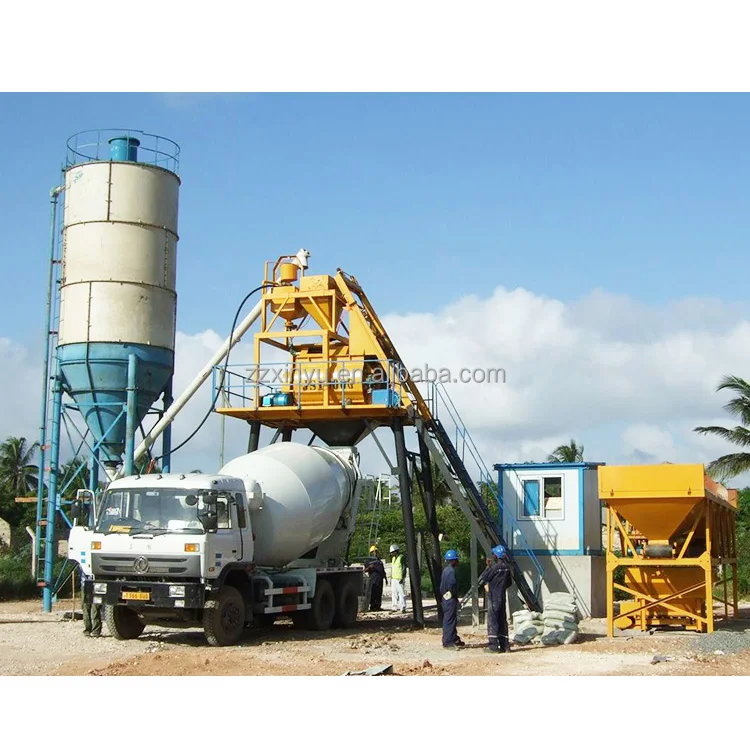 Cheaper Price Ready Mix HZS50 Concrete Mixing Plant 50m3/h with High Quality Batching