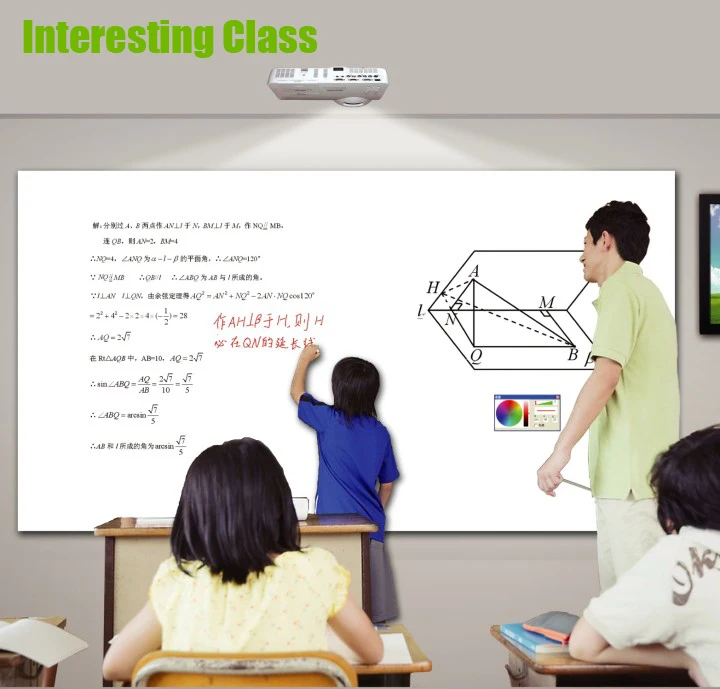 IR touch board Interactive White board Multi  points Virtual Touch Screen  Electronic Board education equipment with IR Pen