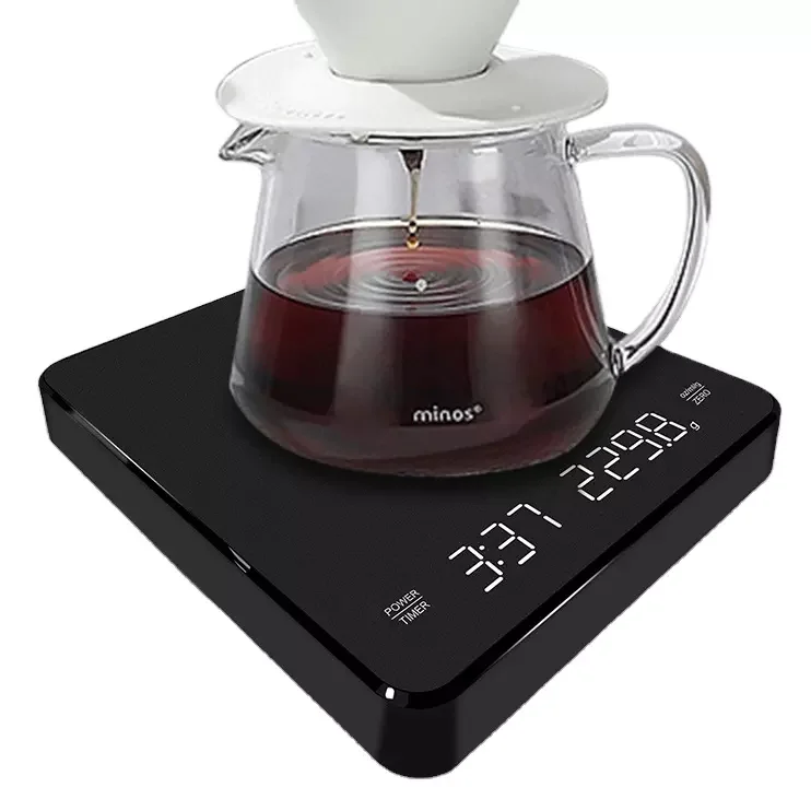Kitchen Scale Precision Electronic Scale with Timer LED Digital Smart Digital Drip Electronic Coffee scale
