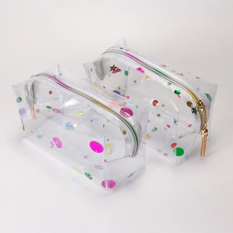 PVC makeup bags travel transparent cosmetic pouch PVC makeup bags custom for women1920712