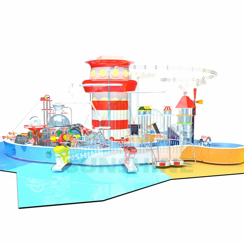 Attractive  small size kids indoor playground equipment water game center