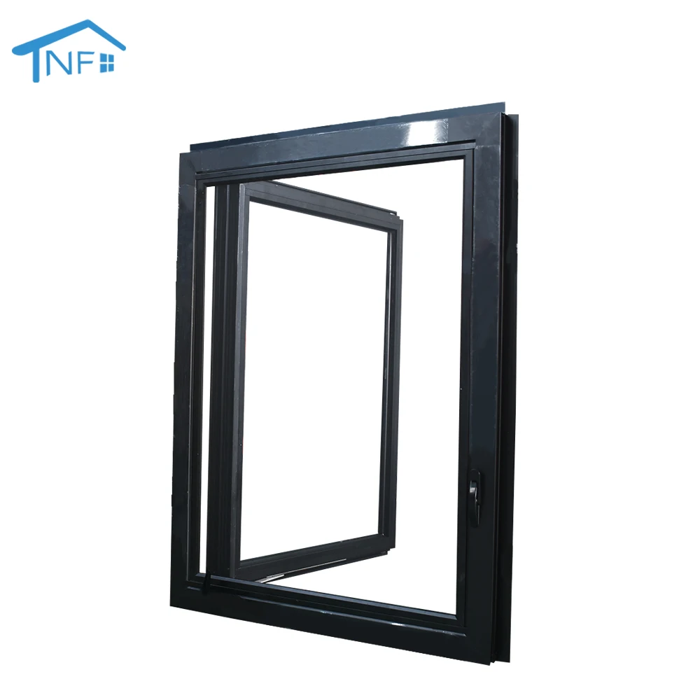 Customized Size Color Wholesale Aluminum Frame Double Glazed Casement Windows For Home Casement Window And Door