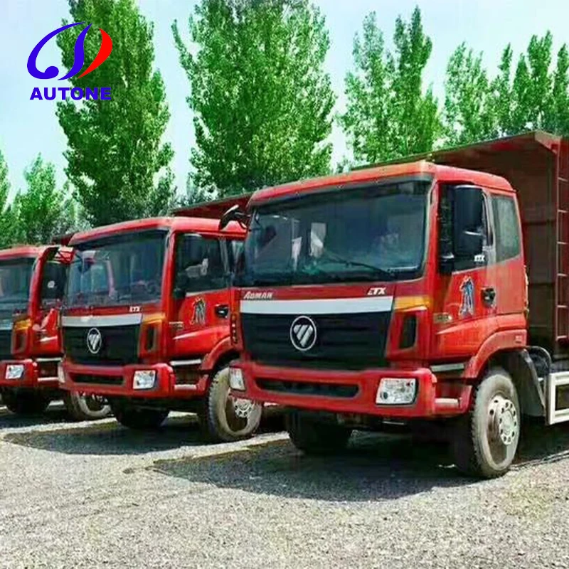 Foton Auman Used Truck 12 Wheels 9 Series Heavy Truck 400hp 8x4 7.4m Dump Truck