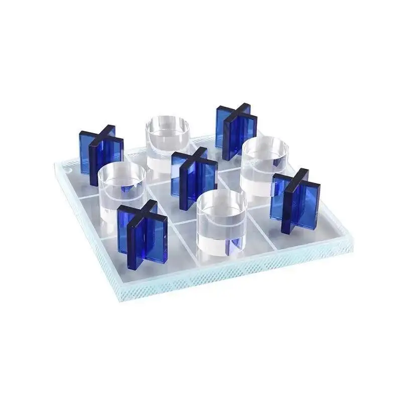 Черный мраморный Кристалл tic tac toe идеальный подарок для дня рождения Tic Tac Toe комнатная игра детей и семейных настольных игр