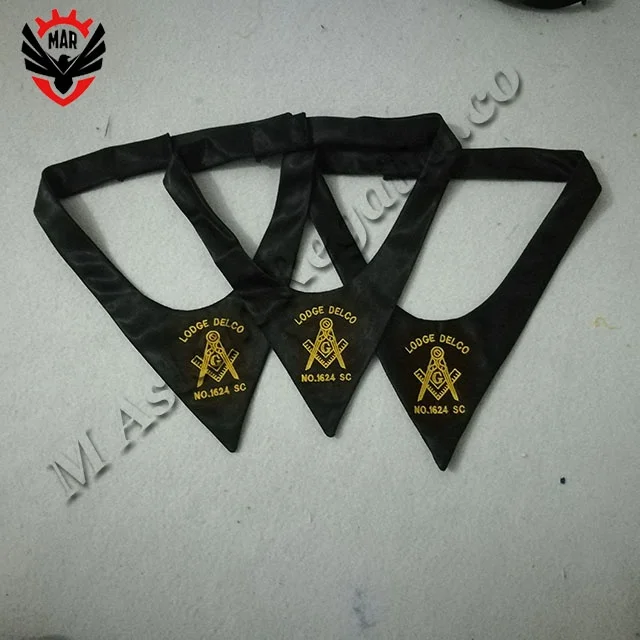 Provincial Past Master Royal Blue Masonic Cravat Collarette Square & Compass with G