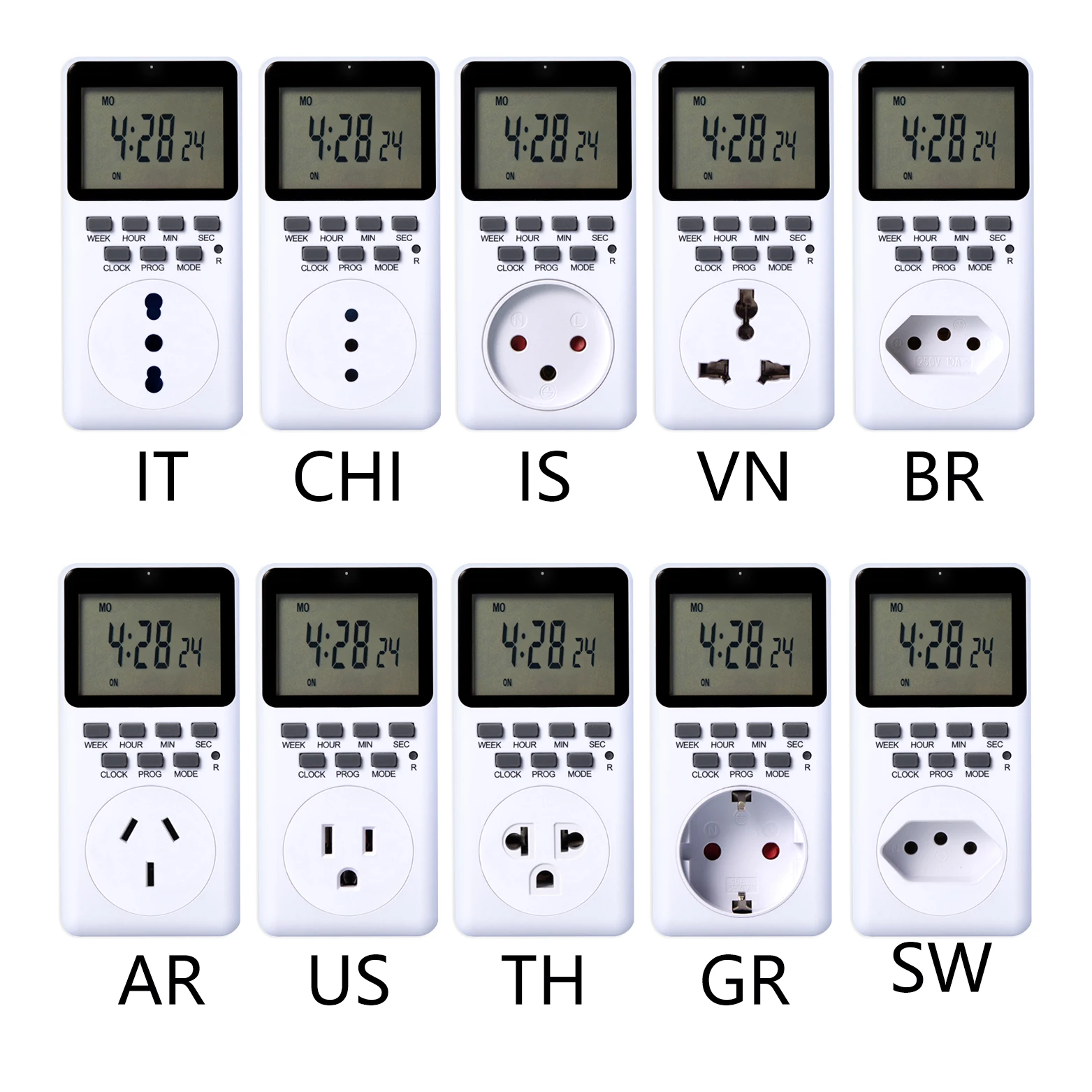 Factory direct 220/240V outlet digital  electric programmable timer switch