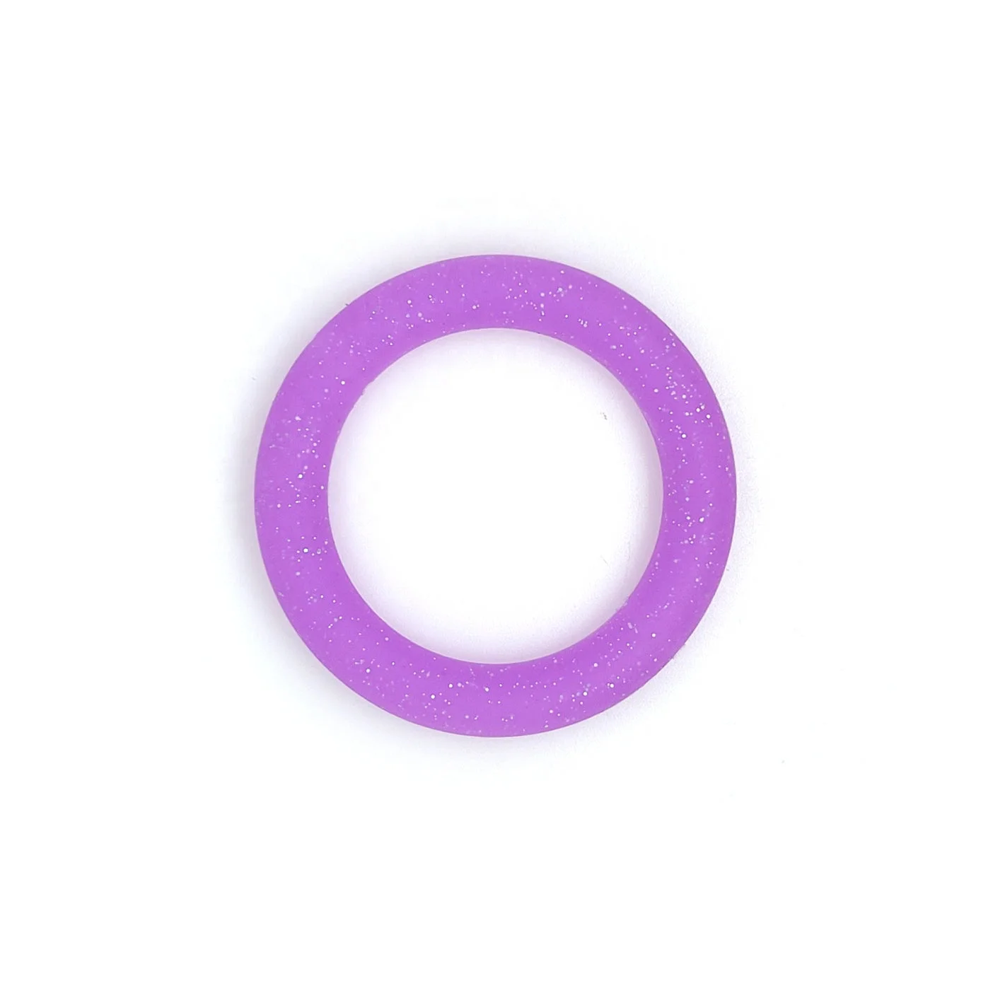 65mm Glitter Silicone Ring Loop With 2 Hole 65mm Silicone Circle O Rings For Diy Jewelry Necklace Making