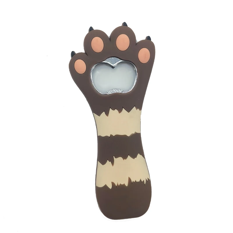 Custom 3D LOGO PVC Bottle Opener Custom cartoon Embossed  Beer opener  With Logo Metal Bottle Opener