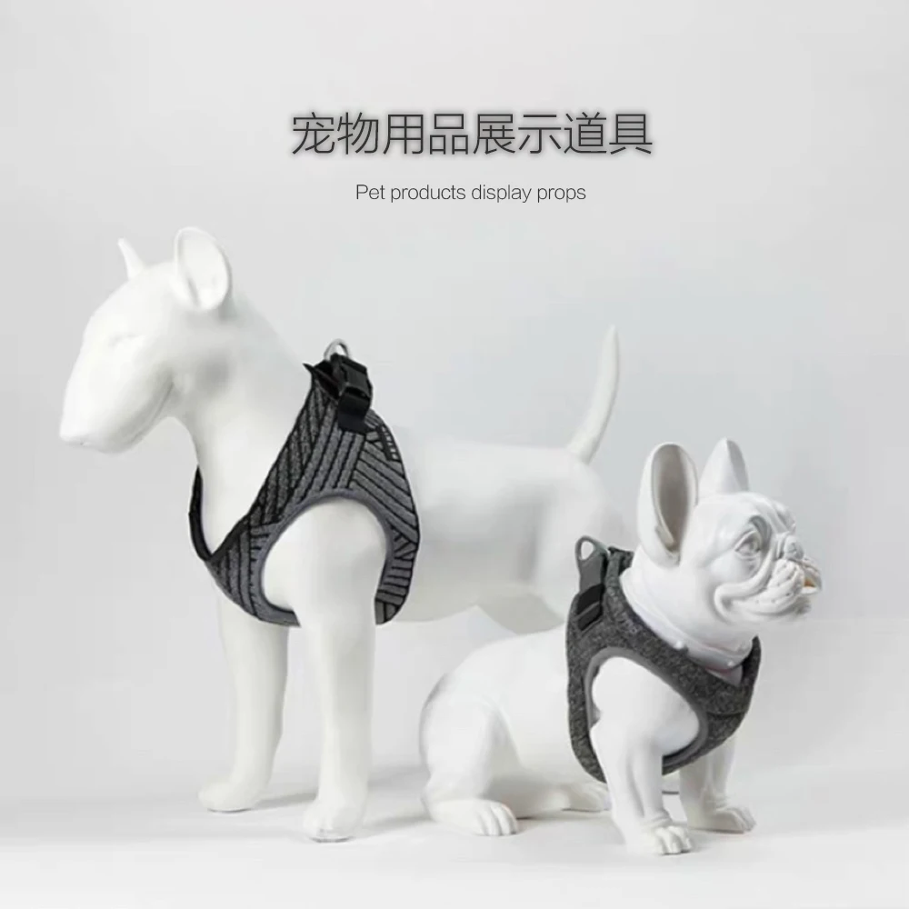 Factory Cheap Price Dog Mannequin Fiberglass Bull Terrier Lifesize Model bull terrier