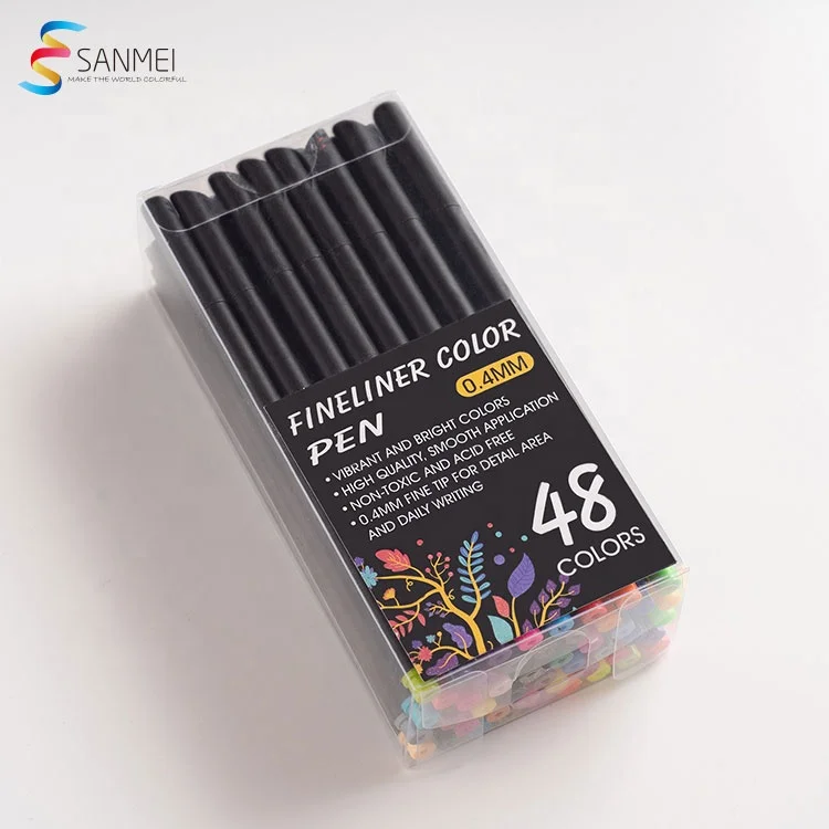 48 шт безопасная и быстрая сушка комикс рисунок тонколинейная ручка с мягкой накладкой широкий ассортимент цветов