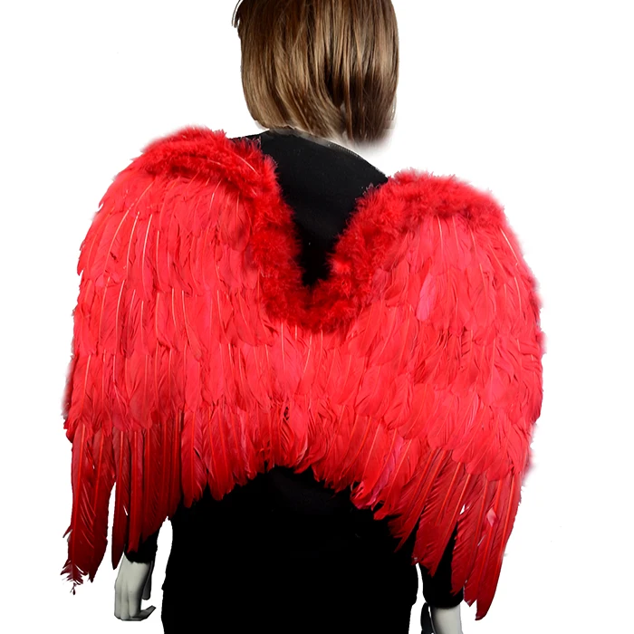 HS Arrival   Sales Colored  Feather Wing Big Decorative Feather Wings For Party Decoration
