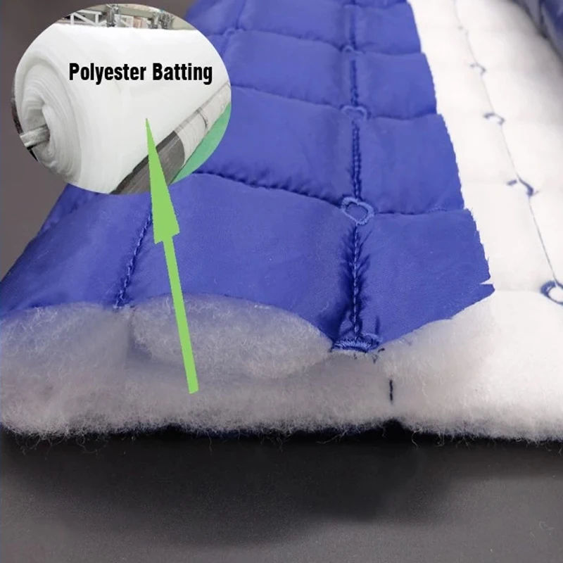 Nonwoven Polyester Fibre Batting Wadding Embroidery Quilted Fabric for Winter Down Coat