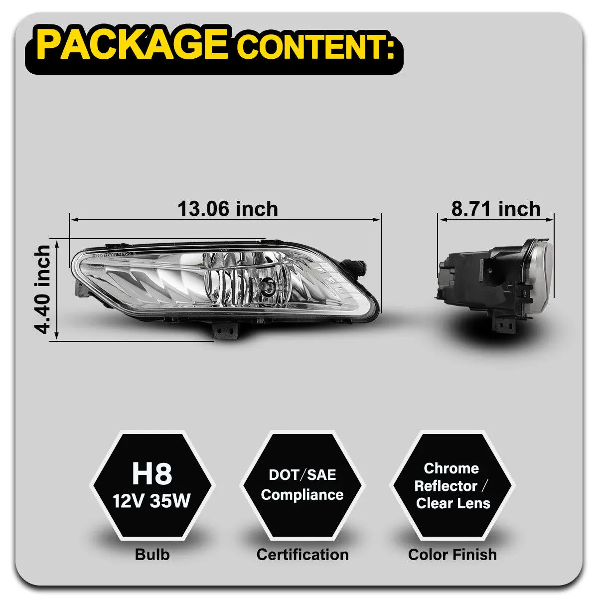 Fog lamp For Ford FUSION 2017 FOG LAMP LED Fog light