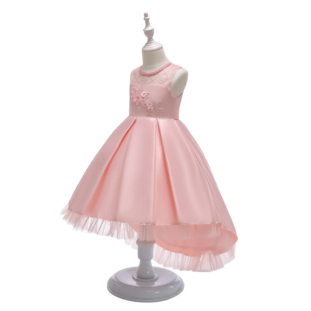 Summer lace tutu princess bluey kids clothing evening one piece 2-10 year party toddler flower girls dress