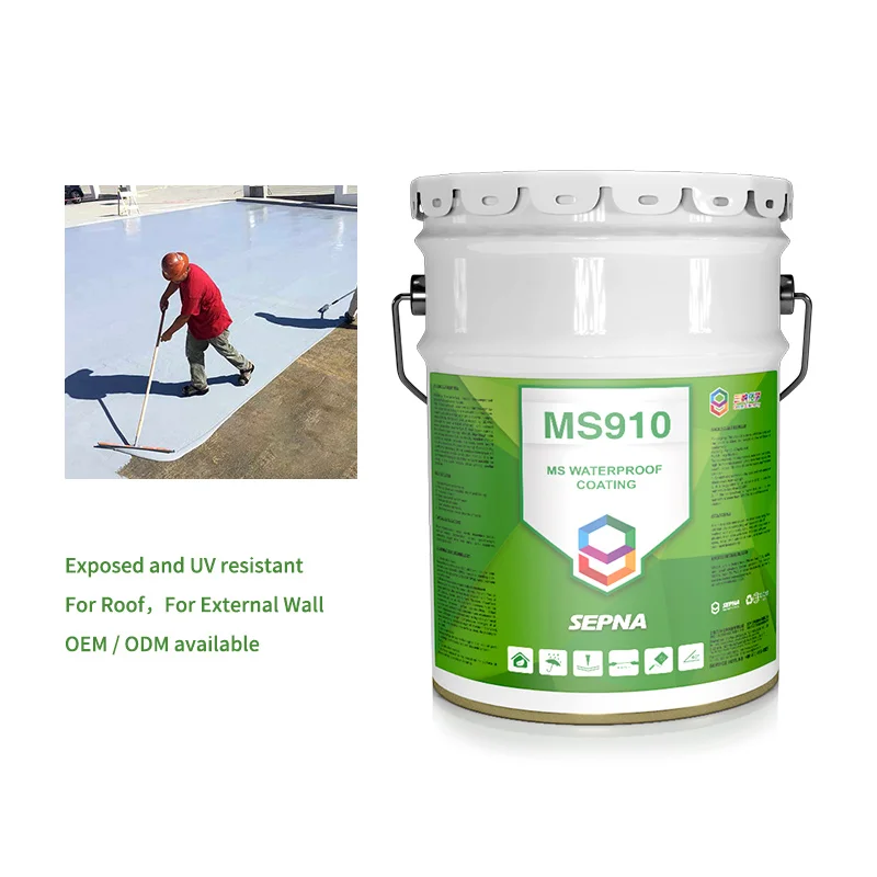 SEPNA one component glue polyurethane silicone adhesive sealant resin painted High polymer constructions  waterproofing coating