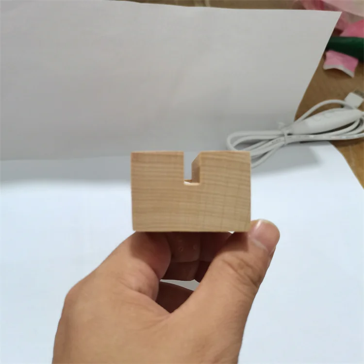 RGB 3D Vision LED Table Night Color Changing Table Lamp Acrylic Board Decoration USB Bedside Lamp