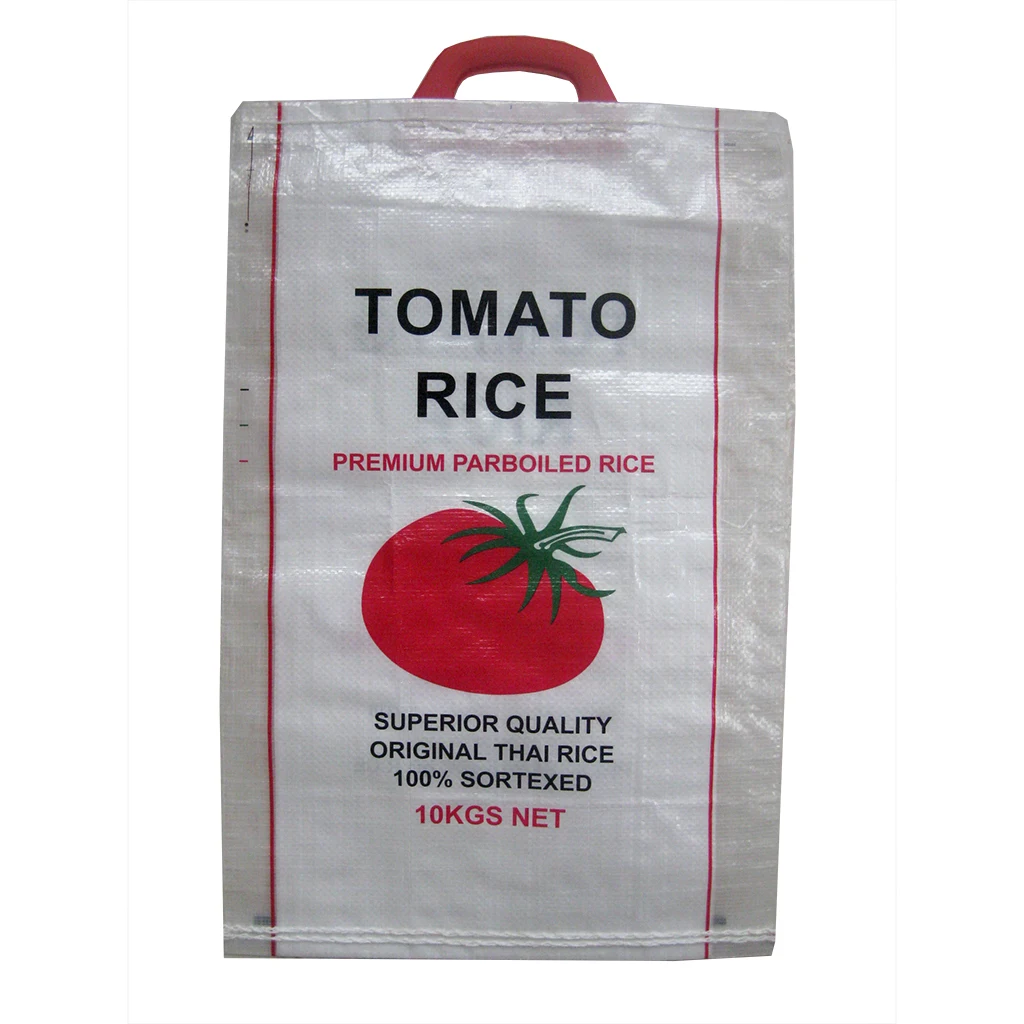 Custom Design 5kg10kg 25kg Pp Woven Grain Sack Bag Durable Bopp Laminated Woven Bag