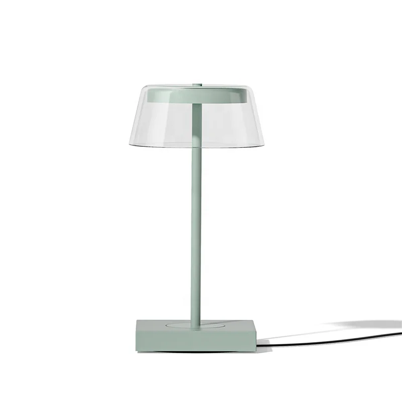 LED USB Rechargeable 8 Colors Dimming Touch Bedroom Decor glass Table Lamp Night Light