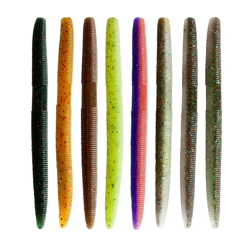 Senko Worms Bass Fishing Lure Kit  Wacky Rig Worms Soft Plastic lure  Baits