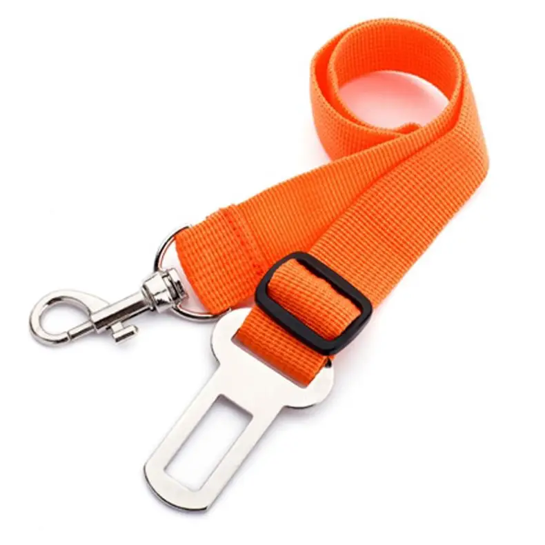 Muker 2-In-1 Pattern Polyester Nylon Fabric Webbing Dog Tether Walking Leash Breakaway Solid Collars Lights Car Seat Use