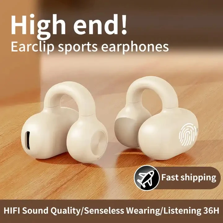 Hot-Selling Z28 Mini Ear Clip HeadphoneBT5.3 Wireless Business Earphone Non In Ear TWS OWS Earbuds Music Headset