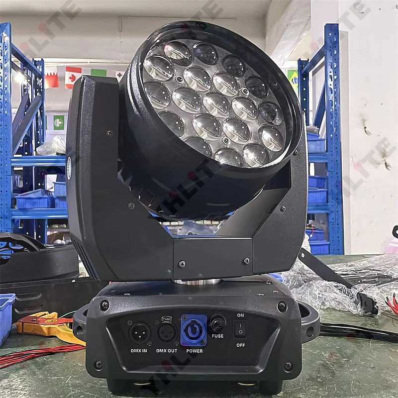 Mac Aura 19x15w led moving head light RGBW 4in1 LED 19*15W Zoom Wash LED moving head