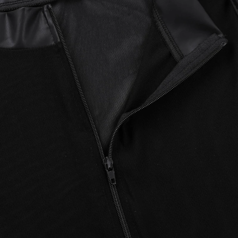  Cheap Male Shiny Patent Bodysuit Full Body Mens Black Double Zipper Leotard Jumpsuit