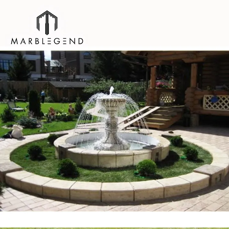 Уличные резные фонтаны из натурального мрамора для французского