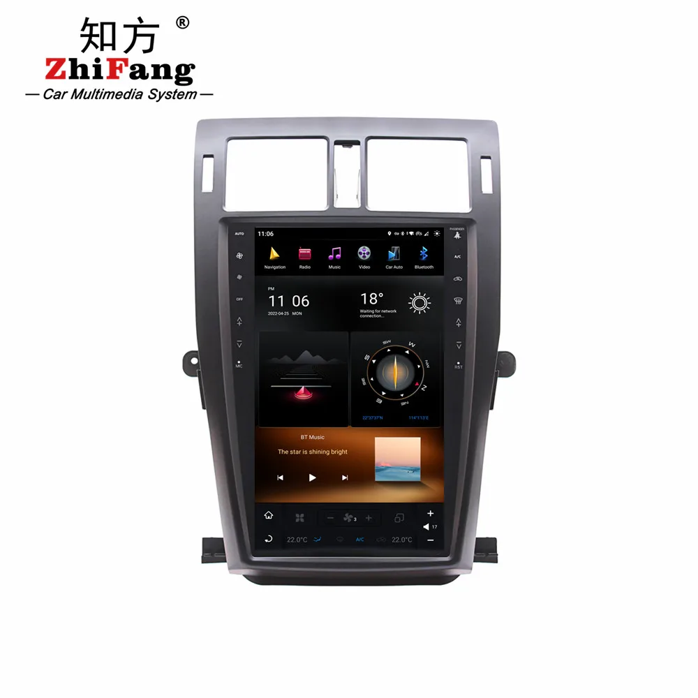 Toyota Android11 13.6inch Car Android Touch Screen GPS Stereo Radio Navigation System Video Car DVD Player for 2010-2013 Crown