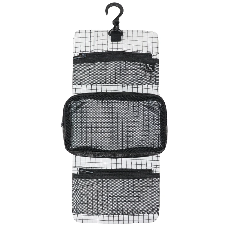 Tyvek Cosmetic Bag Water Repellent and Tear Resistant Soft Dupont Tyvek Paper Material Black Makeup Usage