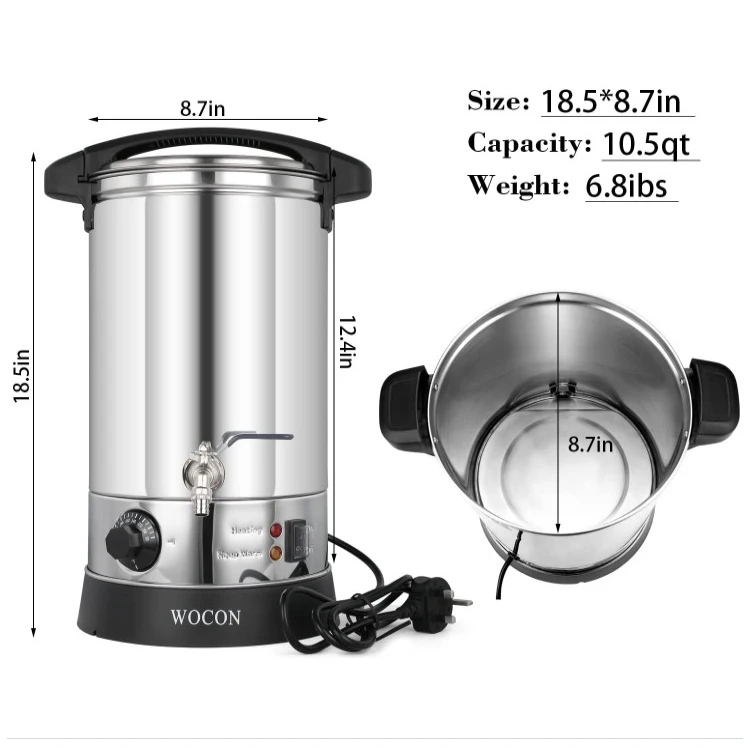 High Quality Custom Color Wax Melter Pot 8L Electric Candle Wax Melter Machine Melting Pot For Candle Making