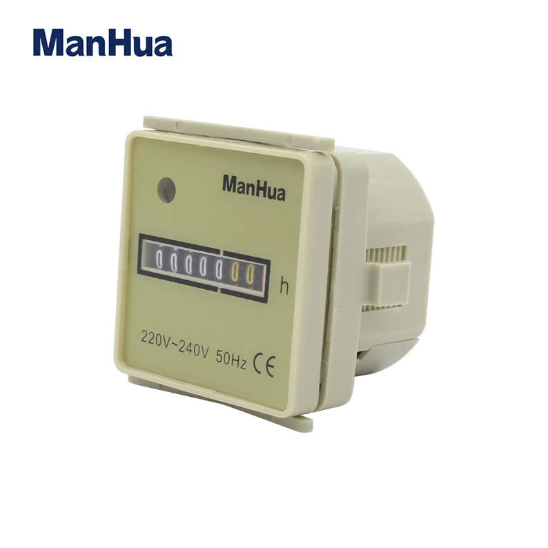 Manhua 220V-240V 48*48*48 мм 0 ~ 9999999h маркировка CE сертифицированный HM-2 счетчик