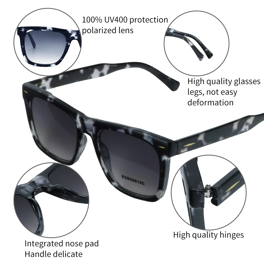 Wenzhou KCCheap  High Quality custom ray band polarized sun glasses For Man Custom Plastic square Sunglasses