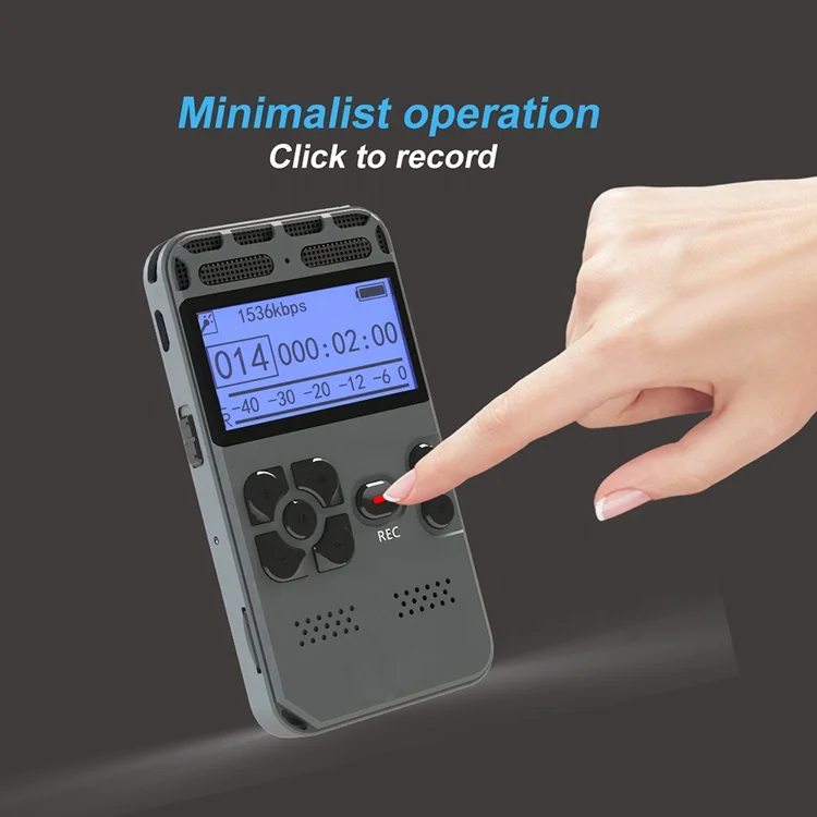 Noise Filtration Professional Chip 8G 16GB 32GB  Handhold V35 Mini Digital Voice Recorder for Personal Use