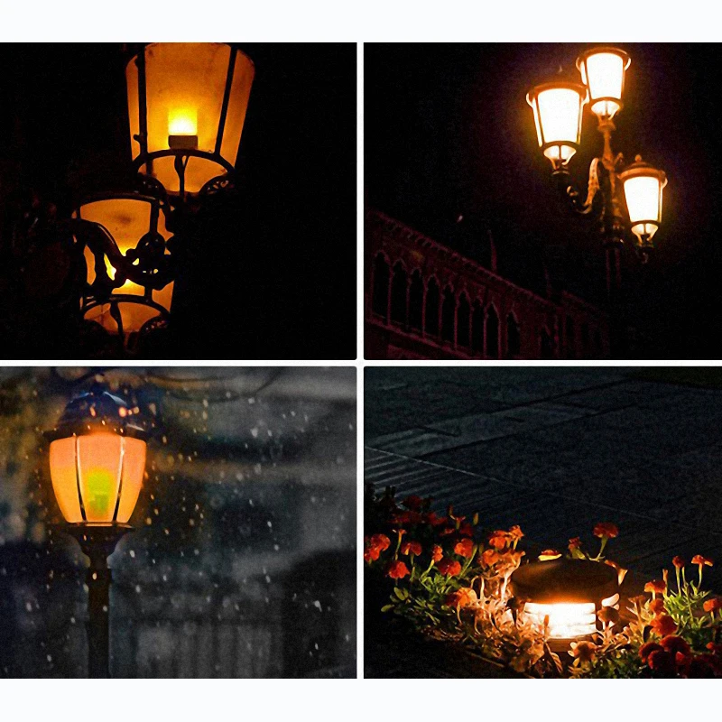 Lite led bulb with flame effect e27 outdoor