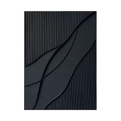 3D Framed Abstract Carving Relief Painting Minimalist Handmade Sand Texture Media for Painting