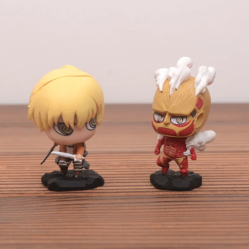 Hot Sales Figure Dolls Customized OME PU Vinyl Toys Pvc Plastic Mini Attack on grant Toys Anime Figure Action Figure