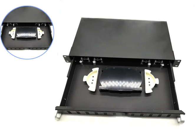 144 port fiber optic patch panel with adapter pigtail sc apc/upc lc apc/upc patcch panel necero fibre optic patch panel