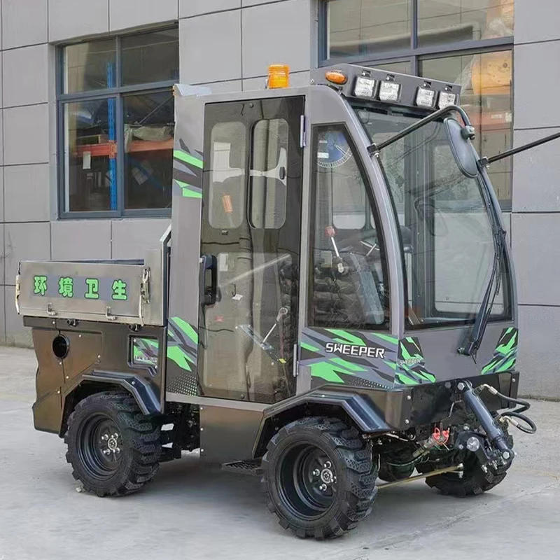 Enclosed cockpit multifunction  Ride on Snowplow Snowblower Machine Road Snow Sweeping Sweeper Machines