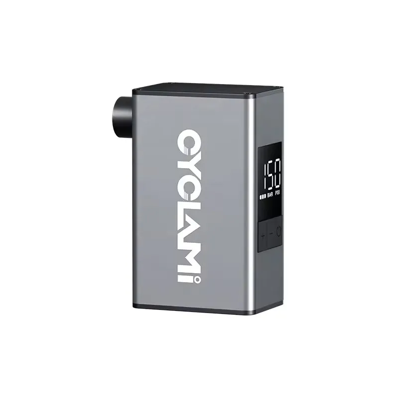 CYCLAMI A3 Max Aluminum Alloy 150PSI  Mini Portable Pocket Electric Air Pump With Digital Show Inflator Presta Schrader Valve