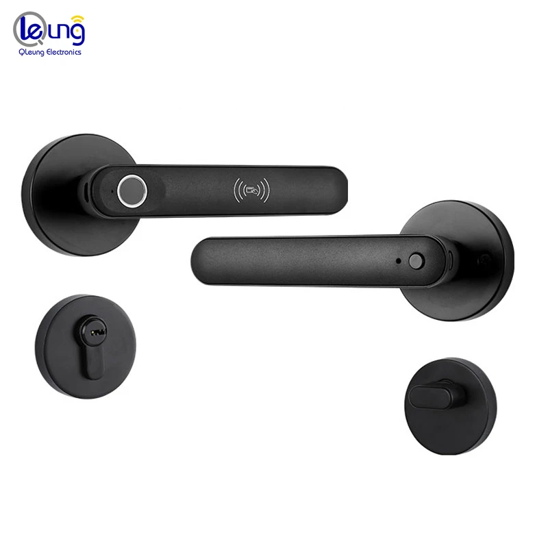 Luxury Bluetooth Tuya Smart Life Wifi Remote Doorlock Digital Fingerprint IC Card Rfid Keyless Smart Door Lock