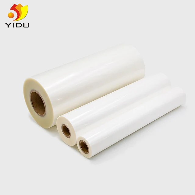 YIDU 38 mic Scratch Resistant Waterproof PET Glossy Thermal Lamination Film Roll 320 mm x 150 m