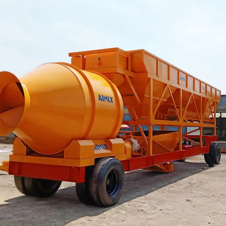 40 DRUM MIX CONCRETE PLANT WITH DOUBLE MIXER PLANTS