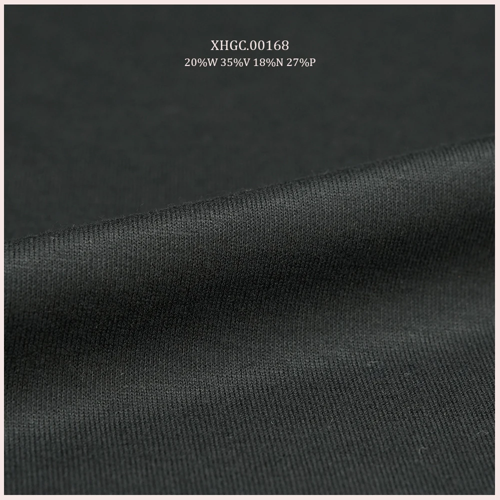 Natural Stretch Organic Sport Fabric Merino Wool Blend Knitted Fabric For Sportswear Sweater Sweatpants